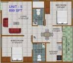 Prabhavathi Towers (2BHK+2T (899 sq ft) 899 sq ft)