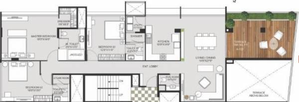 Marvel Crest (3BHK+3T (2,405 sq ft) 2405 sq ft)