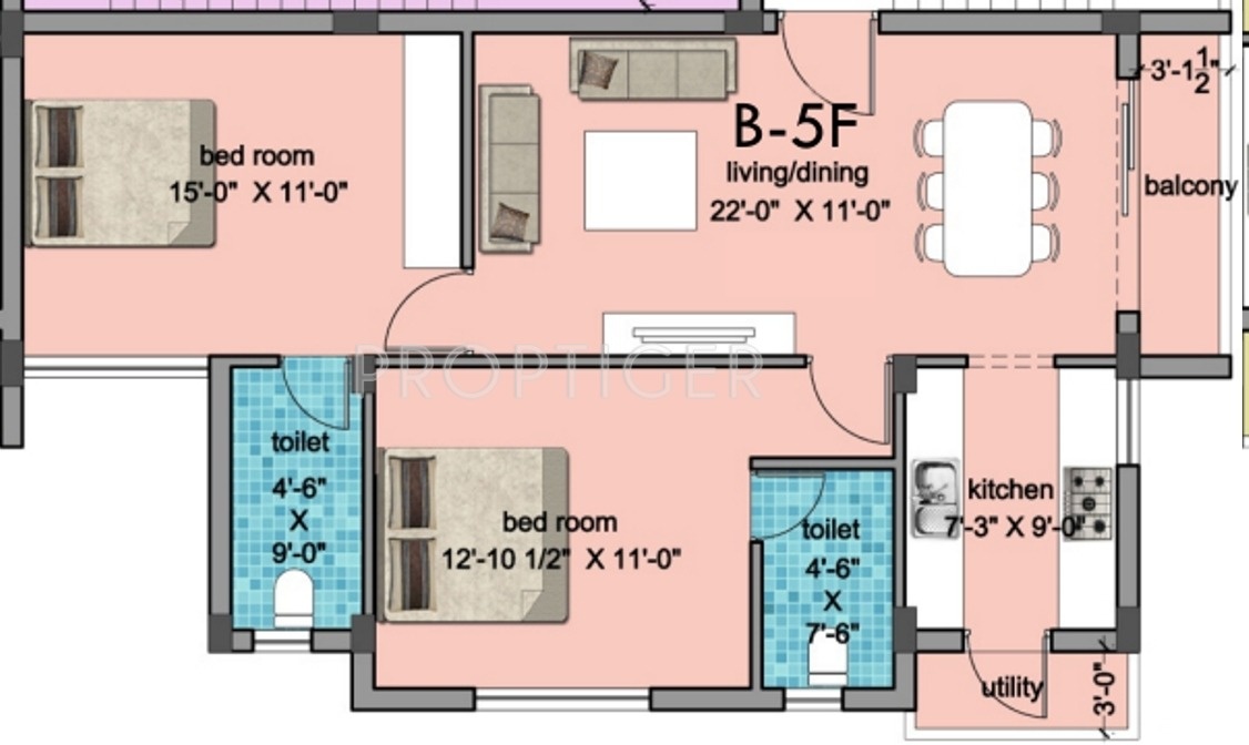 Abhinitha Vikas Verdant (2BHK+2T (1,030 sq ft) 1030 sq ft) Abhinitha Vikas Verdant (2BHK+2T (1,030 sq ft) 1030 sq ft)