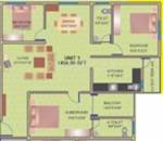 Amit SR Residency (3BHK+2T (1,400 sq ft) 1400 sq ft)