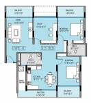 Klassik Benchmark (2BHK+2T (1,547 sq ft)   Study Room 1547 sq ft)