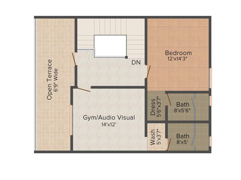 Rooshna Majestic Villas (4BHK+5T (2,529 sq ft) 2529 sq ft)