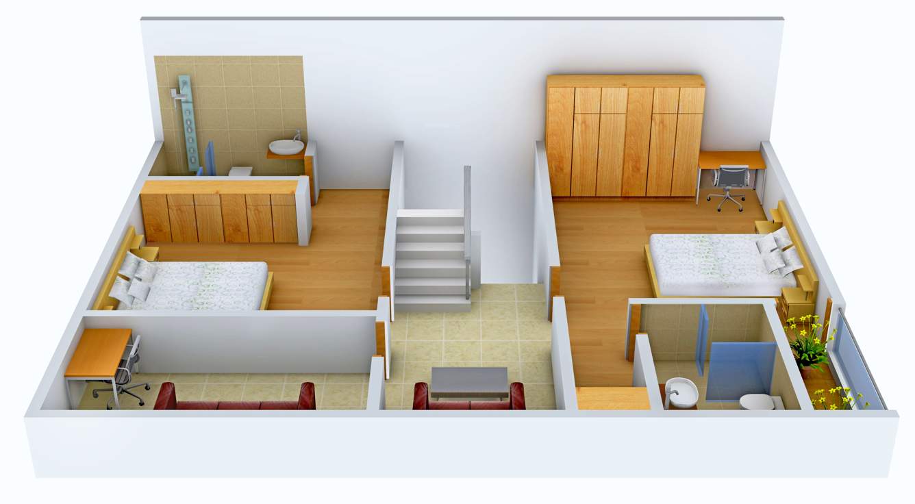 Rooshna Majestic Villas (4BHK+5T (2,472 sq ft) Study Room 2472 sq ft)