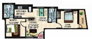 StepsStone Ethiraj (2BHK+2T (725 sq ft) 725 sq ft) StepsStone Ethiraj (2BHK+2T (725 sq ft) 725 sq ft)