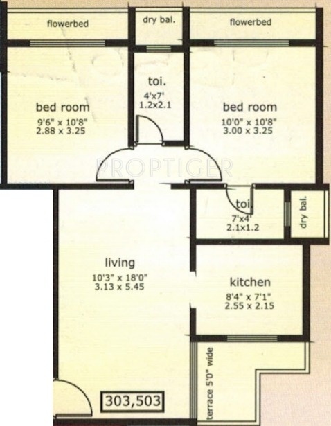 Om Sai Srishti (2BHK+2T (1,017 sq ft) 1017 sq ft) Om Sai Srishti (2BHK+2T (1,017 sq ft) 1017 sq ft)