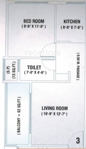 Aristo Classic (1BHK+1T (683 sq ft) 683 sq ft)