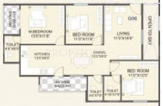 Swami Heights (3BHK+3T (1,380 sq ft) 1380 sq ft)