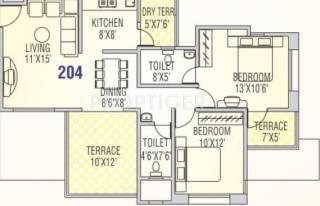 Runwal Snehanjali (2BHK+2T (996 sq ft) 996 sq ft) Runwal Snehanjali (2BHK+2T (996 sq ft) 996 sq ft)