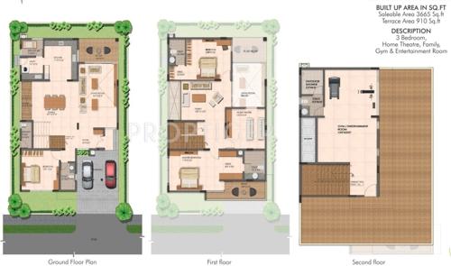 Fortune Kosmos Villas (3BHK+4T (3,665 sq ft) + Servant Room 3665 sq ft)