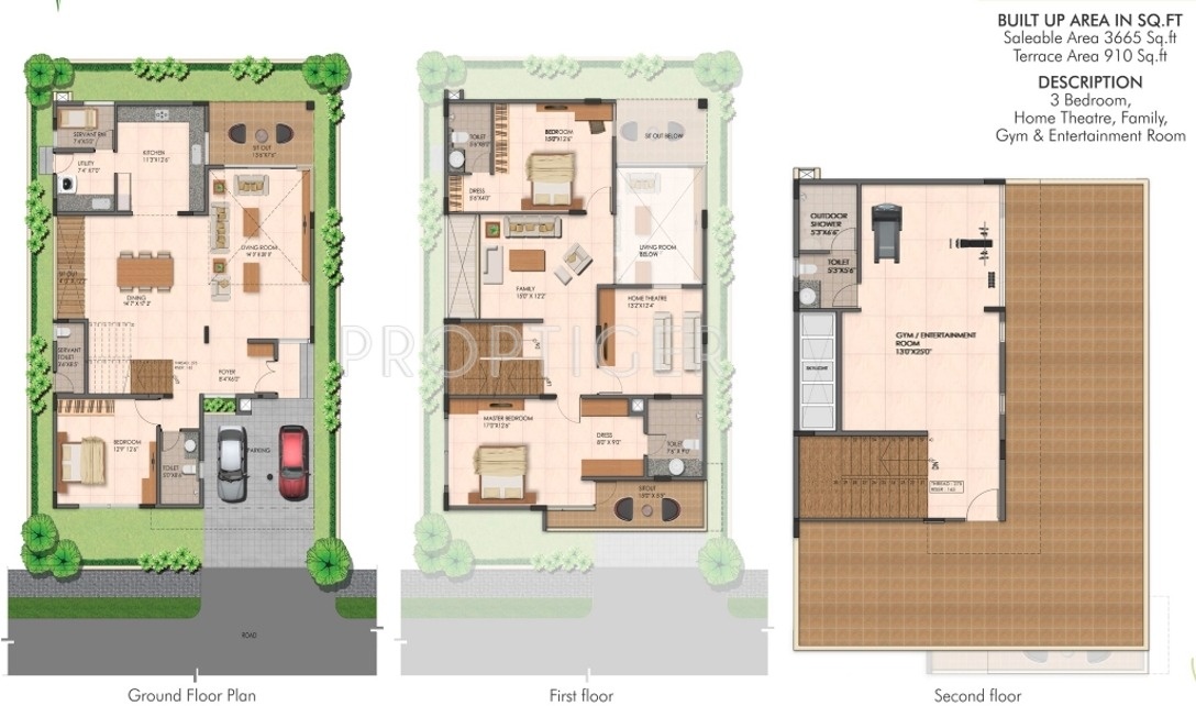 Fortune Kosmos Villas (3BHK+4T (3,665 sq ft) + Servant Room 3665 sq ft)