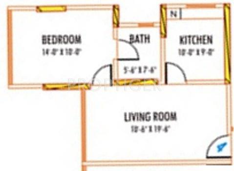 AP Panchritu (1BHK+1T (670 sq ft) 670 sq ft)