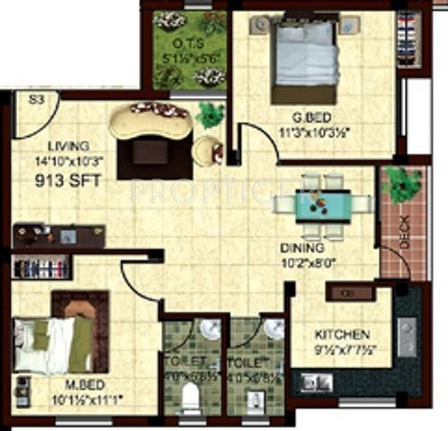 StepsStone Atchuta (2BHK+2T (913 sq ft) 913 sq ft) StepsStone Atchuta (2BHK+2T (913 sq ft) 913 sq ft)