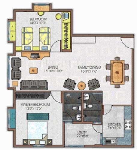 Daya Santara Magan Place (2BHK+2T (1,242 sq ft) 1242 sq ft) Daya Santara Magan Place (2BHK+2T (1,242 sq ft) 1242 sq ft)