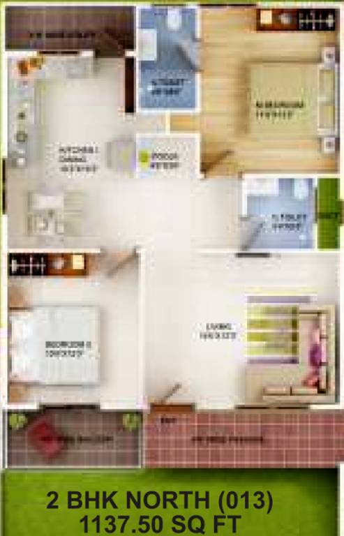 Sai Winst (2BHK+2T (1,137 sq ft) 1137 sq ft)