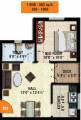 Sidharth Upscale (1BHK+1T (582 sq ft) 582 sq ft)