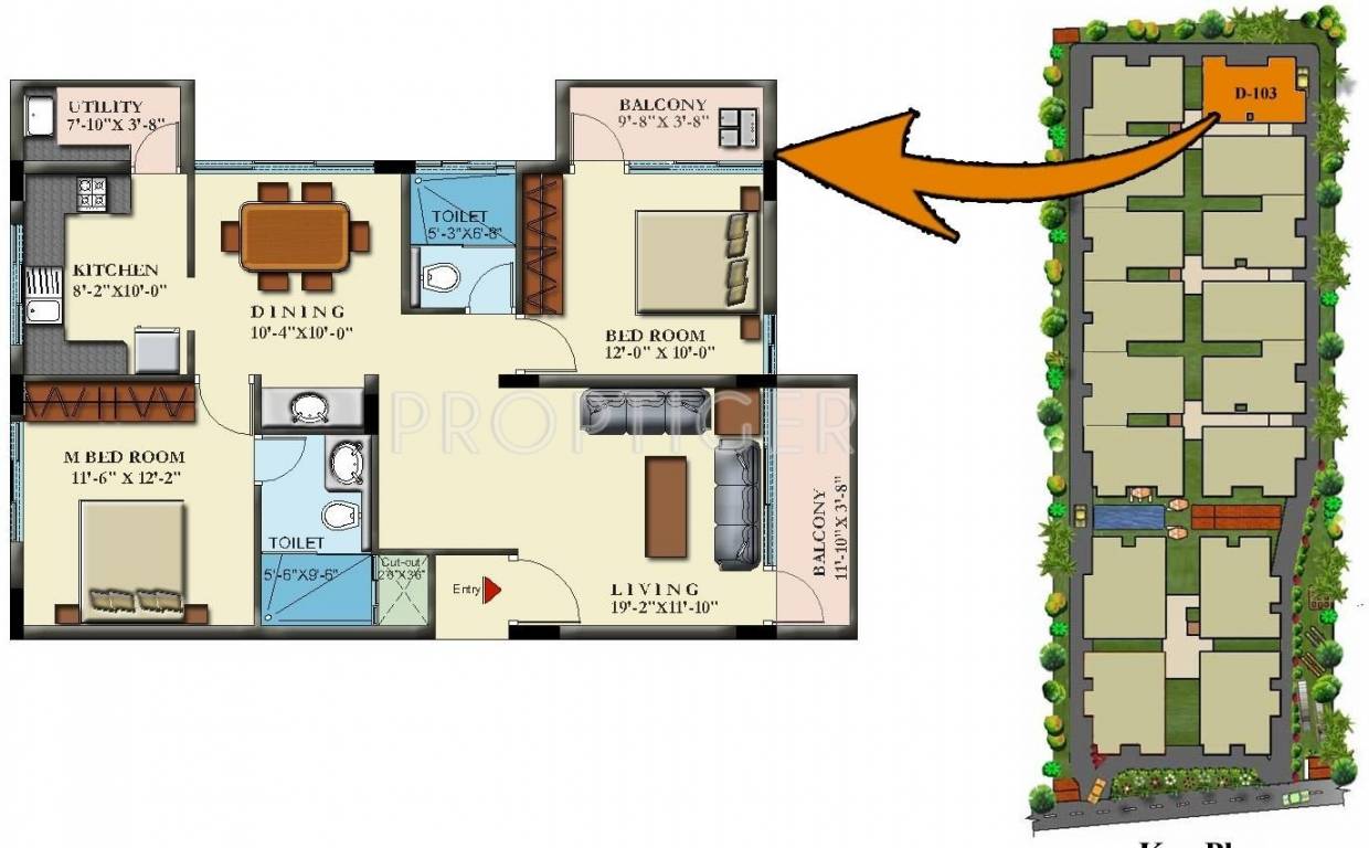 Insight Nandana (2BHK+2T (1,239 sq ft) 1239 sq ft) Insight Nandana (2BHK+2T (1,239 sq ft) 1239 sq ft)
