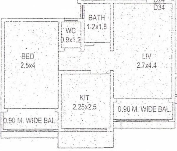 Deepjyoti PlatinumResidency (1BHK+1T (600 sq ft) 600 sq ft) Deepjyoti PlatinumResidency (1BHK+1T (600 sq ft) 600 sq ft)