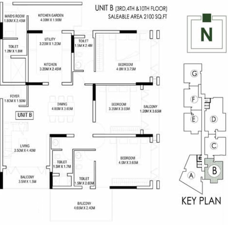 Artech Rainforest (3BHK+3T (2,100 sq ft) + Servant Room 2100 sq ft) Artech Rainforest (3BHK+3T (2,100 sq ft) + Servant Room 2100 sq ft)