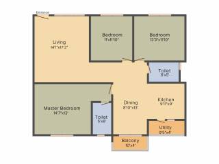 Sumadhura Soham (3BHK+3T (1,560 sq ft) 1560 sq ft)