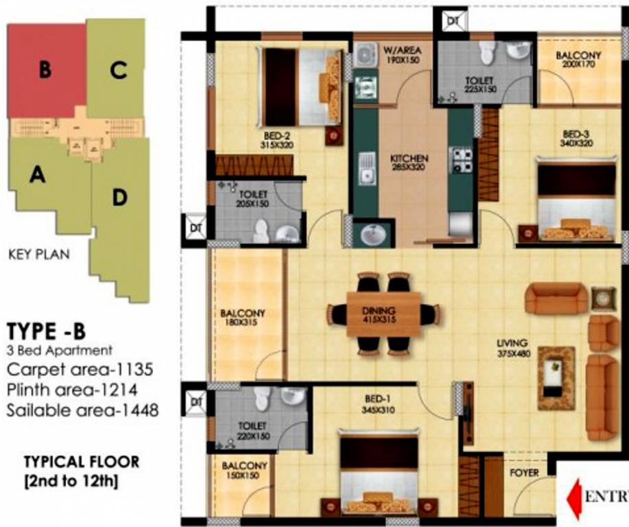Aishwarya Vista (3BHK+3T (1,448 sq ft) 1448 sq ft) Aishwarya Vista (3BHK+3T (1,448 sq ft) 1448 sq ft)