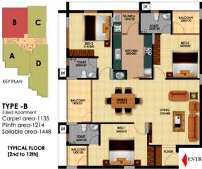 Aishwarya Vista (3BHK+3T (1,448 sq ft) 1448 sq ft) Aishwarya Vista (3BHK+3T (1,448 sq ft) 1448 sq ft)