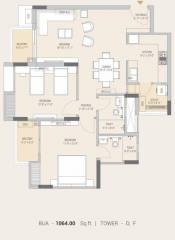 Ashadeep Vedanta (2BHK+2T (1,064 sq ft) 1064 sq ft) Ashadeep Vedanta (2BHK+2T (1,064 sq ft) 1064 sq ft)