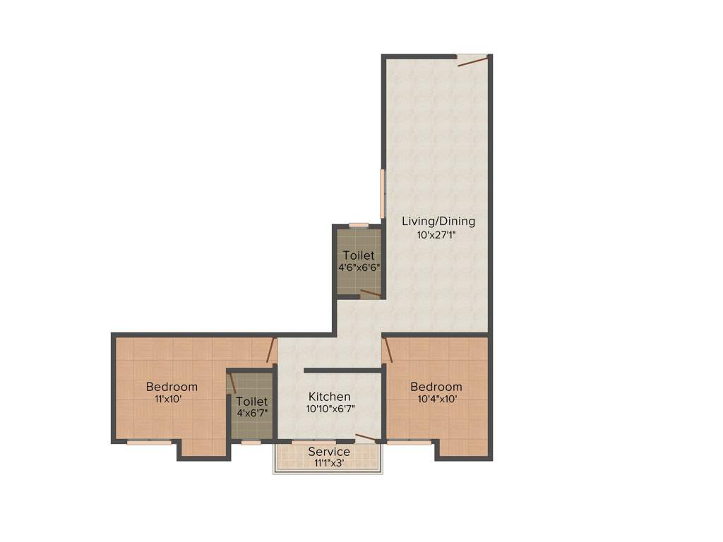 Sri Vasantham Apartment (2BHK+2T (1,081 sq ft) 1081 sq ft)