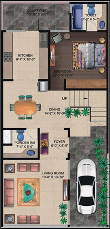 czar villas Floor Plan Ground Floor Plan