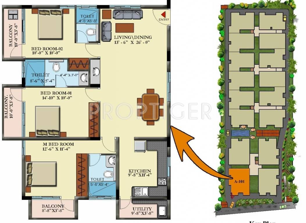 Insight Nandana (3BHK+3T (1,610 sq ft) 1610 sq ft) Insight Nandana (3BHK+3T (1,610 sq ft) 1610 sq ft)