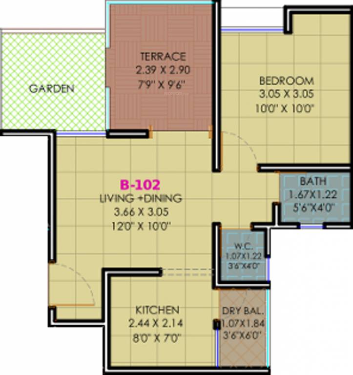 Majestique Venice (1BHK+1T (710 sq ft) 710 sq ft) Majestique Venice (1BHK+1T (710 sq ft) 710 sq ft)