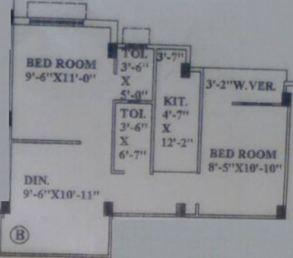 Sreema Jagannath Mansion (2BHK+2T (669 sq ft) 669 sq ft)