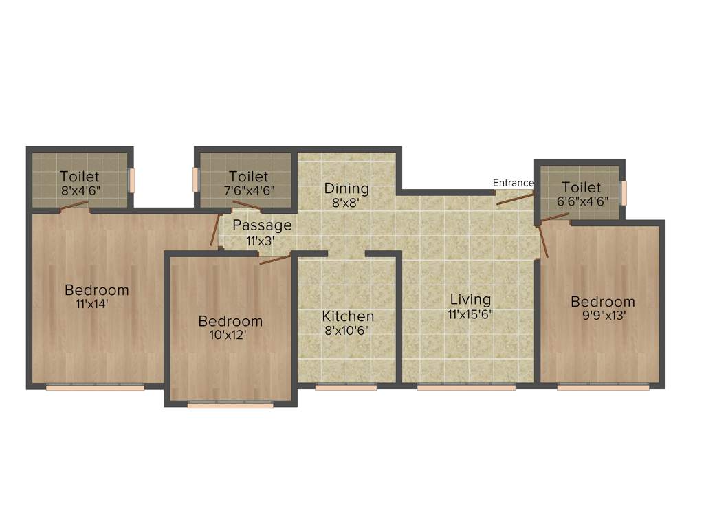 Disha Datta Ramanand CHS LTD (3BHK+3T (863 sq ft) 863 sq ft)