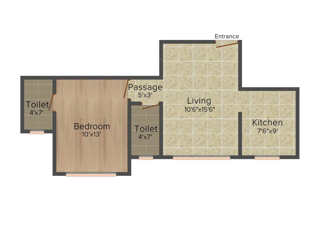 Disha Datta Ramanand CHS LTD (1BHK+2T (436 sq ft) 436 sq ft)