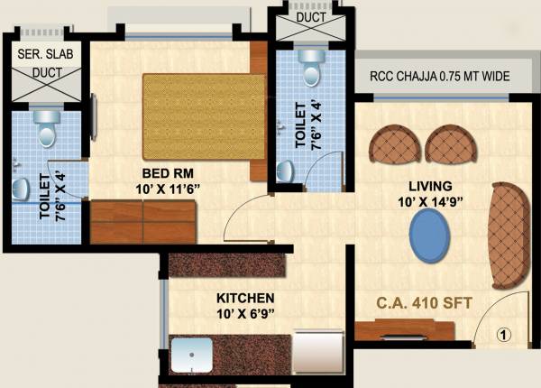 Chaurang Aastha (1BHK+2T (656 sq ft) 656 sq ft) Chaurang Aastha (1BHK+2T (656 sq ft) 656 sq ft)
