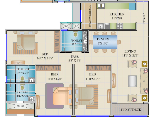 floorPlan of V Raheja Ashoka