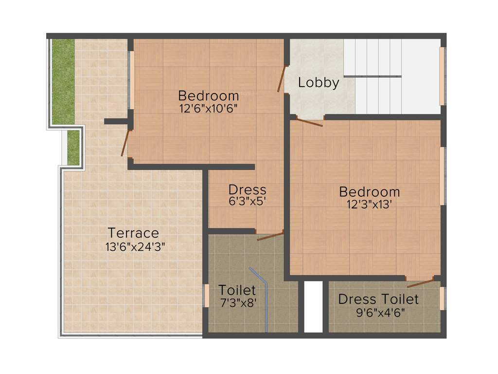 Auric Auric Villas Prime (3BHK+4T (1,625 sq ft) 1625 sq ft)