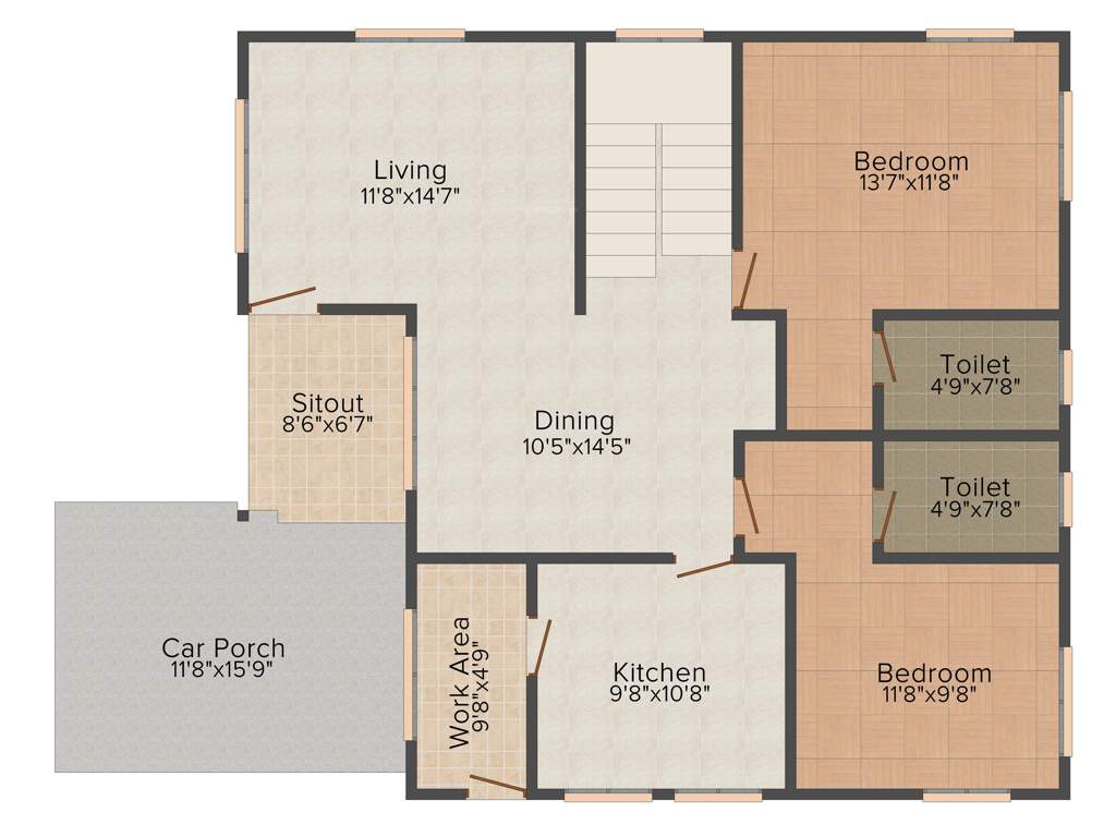 Chevron Brookville (4BHK+4T (2,240 sq ft) 2240 sq ft)