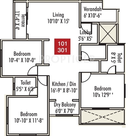 Bhide Bhidewadi (3BHK+3T (1,315 sq ft) 1315 sq ft)