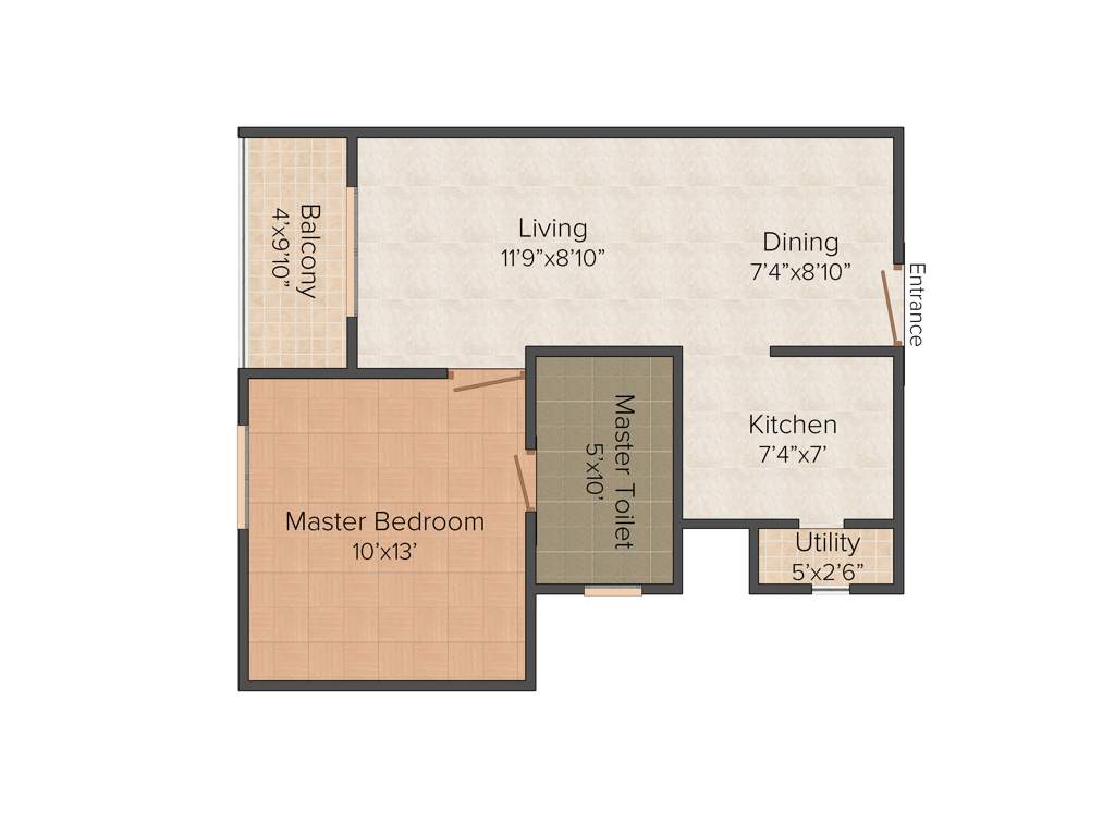 Covai Urbana Irene (1BHK+1T (635 sq ft) 635 sq ft)