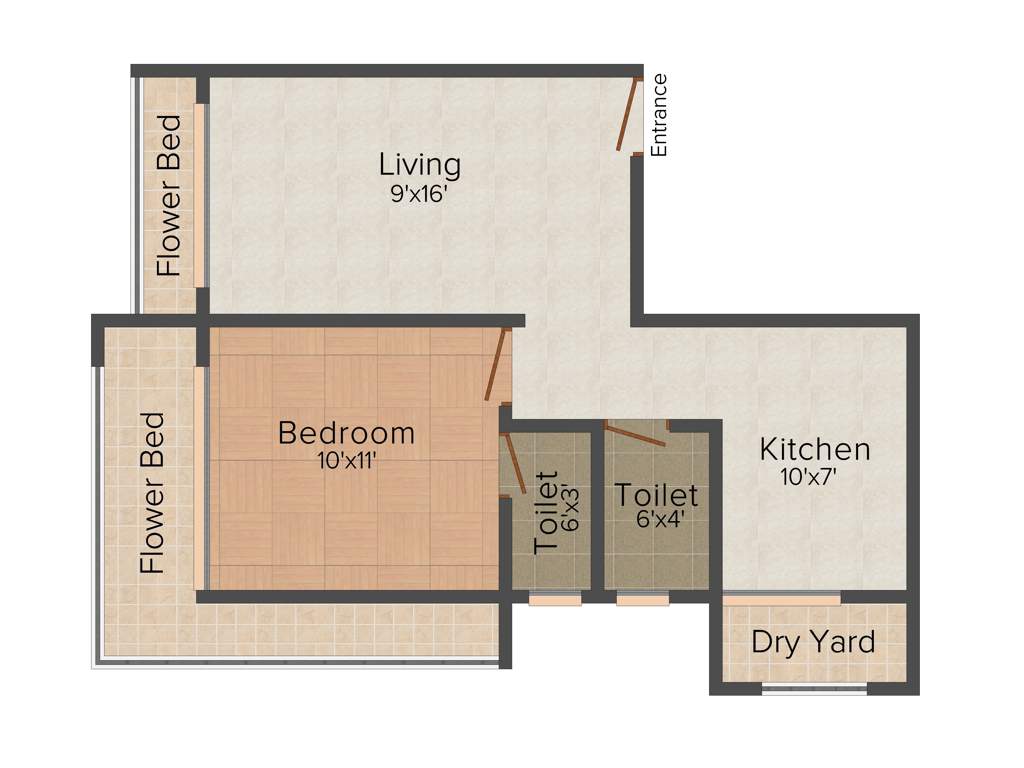 Parekh Elita (1BHK+2T (690 sq ft) 690 sq ft)