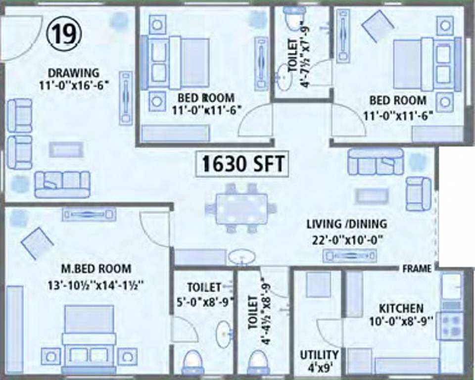 Anusha Begonia Homes (3BHK+3T (1,630 sq ft) 1630 sq ft) Anusha Begonia Homes (3BHK+3T (1,630 sq ft) 1630 sq ft)