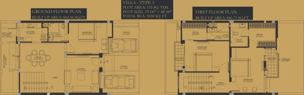 Ashadeep Kings Court (3BHK+3T (1,838 sq ft) 1838 sq ft)
