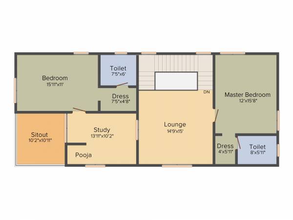 Maram Devaki Enclave 3BHK+3T (2,616 sq ft) + Study Room Maram Devaki Enclave 3BHK+3T (2,616 sq ft) + Study Room