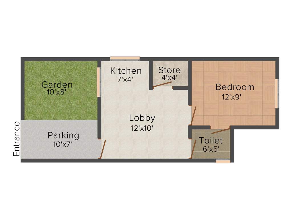 VKG Golden Palm (1BHK+1T (540 sq ft) 540 sq ft)