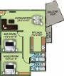 Sri Windermere (2BHK+2T (1,135 sq ft) 1135 sq ft) Sri Windermere (2BHK+2T (1,135 sq ft) 1135 sq ft)