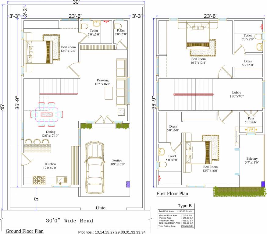 Guru Royal Palms (3BHK+3T (1,885 sq ft) + Pooja Room 1885 sq ft)