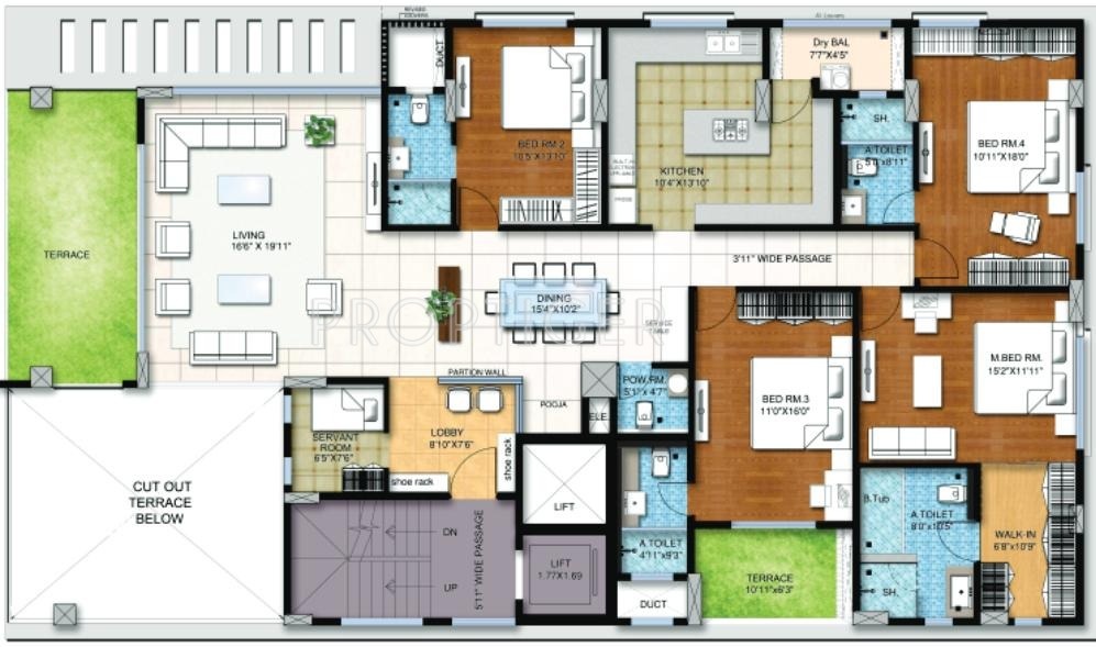 Mind Jalsa (4BHK+4T (3,186 sq ft)   Pooja Room 3186 sq ft)