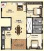 Shravanthi Alpyne (2BHK+2T (1,020 sq ft) 1020 sq ft)