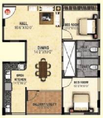 Shravanthi Alpyne (2BHK+2T (1,020 sq ft) 1020 sq ft) Shravanthi Alpyne (2BHK+2T (1,020 sq ft) 1020 sq ft)