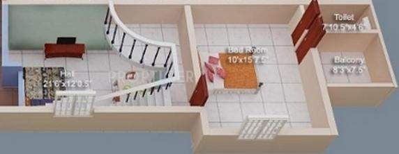 Geejay Rose Garden (3BHK+3T (1,482 sq ft) 1482 sq ft)